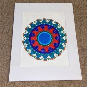 Rainbow Kaleidoscope #4 Matte Framed Picture